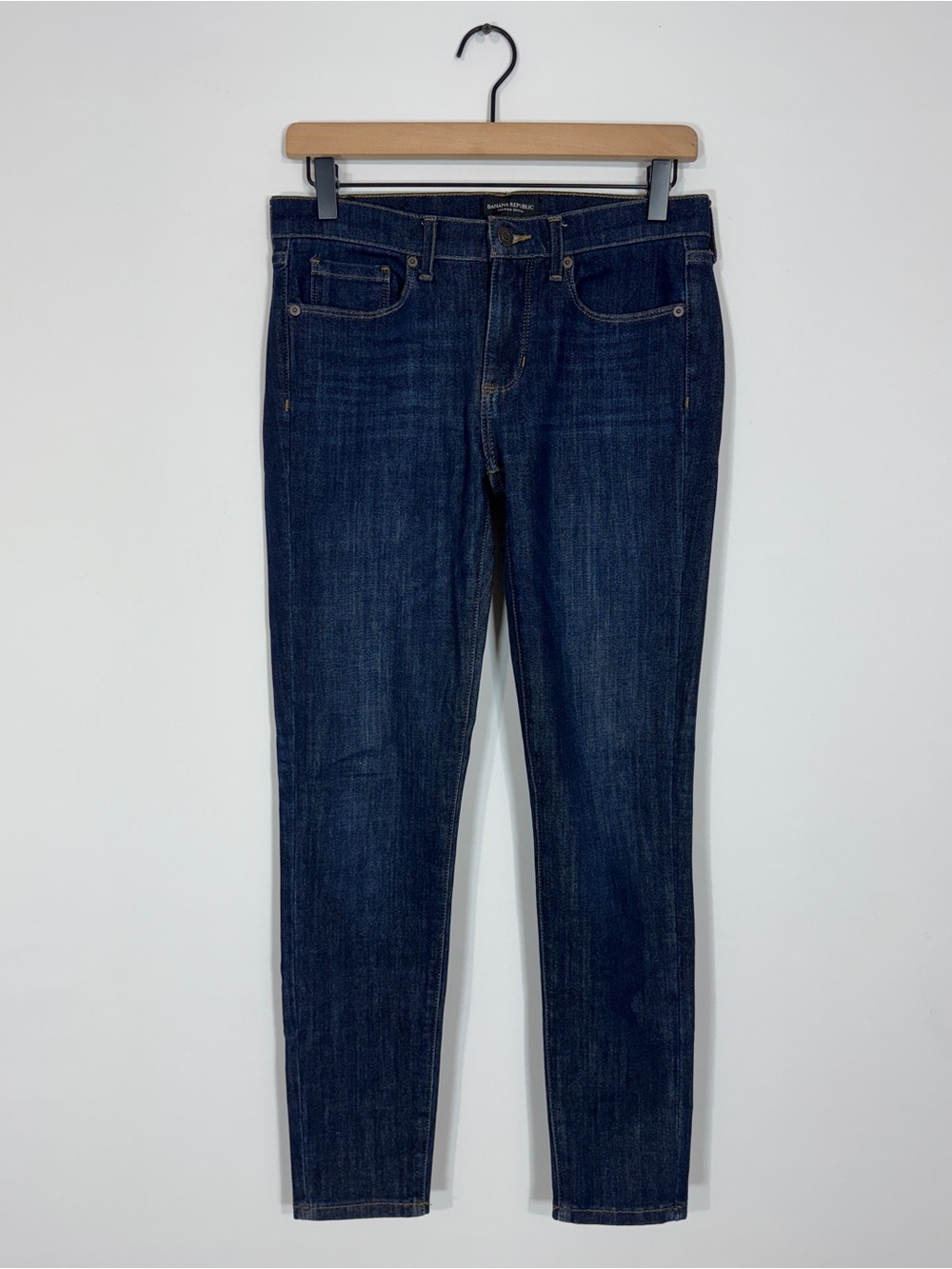 WJ13 {Banana Republic} "Skinny" Dark Blue Wash Denim Jeans